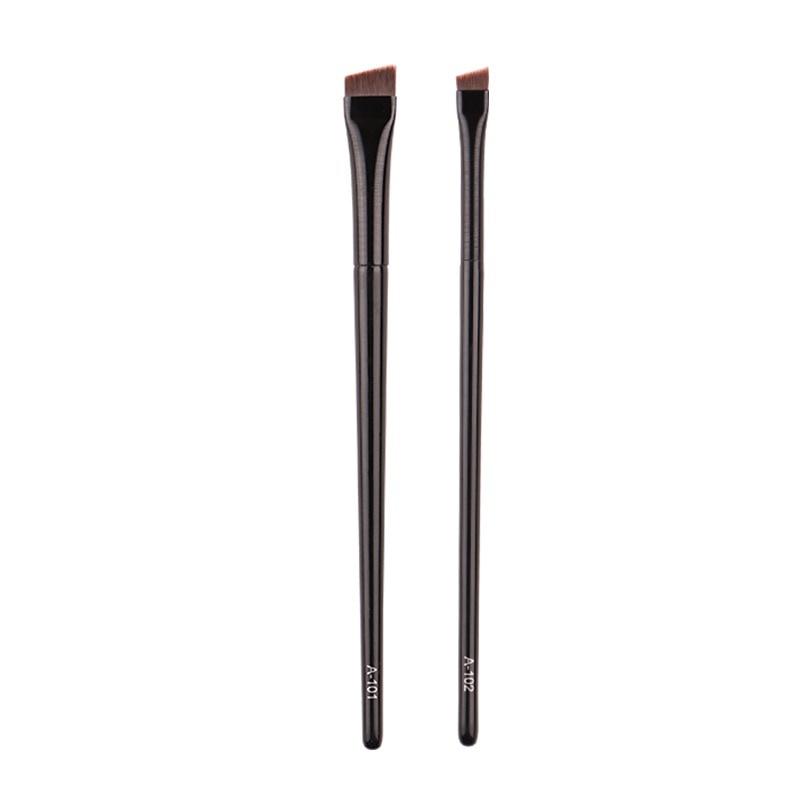 2pcs Brow Contour Brush Eyebrow Eyeliner Brush Professional Small Angled Eyebrow Brush Eye Brow Liner Brush Makeup Tools