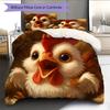 Set cu cuvertură și fețe de pernă cu model de desene animate Decorare casă Cadou de ziua de naștere (1 * husă de pilotă + 2 * fețe de pernă, fără miez)