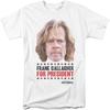 Shameless - Mens For President T-Shirt, Medium, White