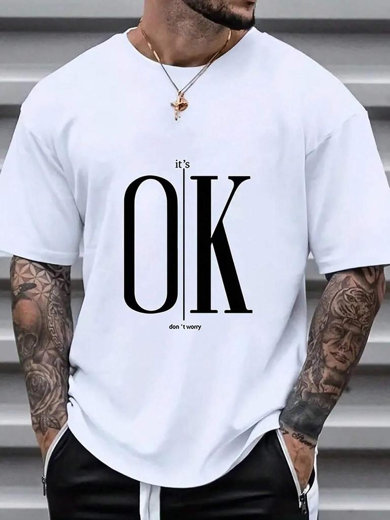 2026 Summer Unisexs Letter Printed Round Neck Tshirt Unisex Casual 100 Pure Cotton Street Outdoor Sports Short Sleeved Shirt