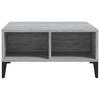 Vidaxl Coffee Table, Grey Sonoma Oak, 60X60X30 Cm