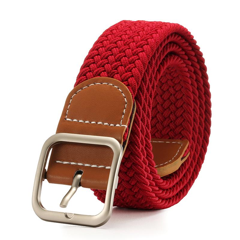 2025 New Woven Belt Men's Pants Belt Women's Jeans Belt Instagram Style Youth Canvas