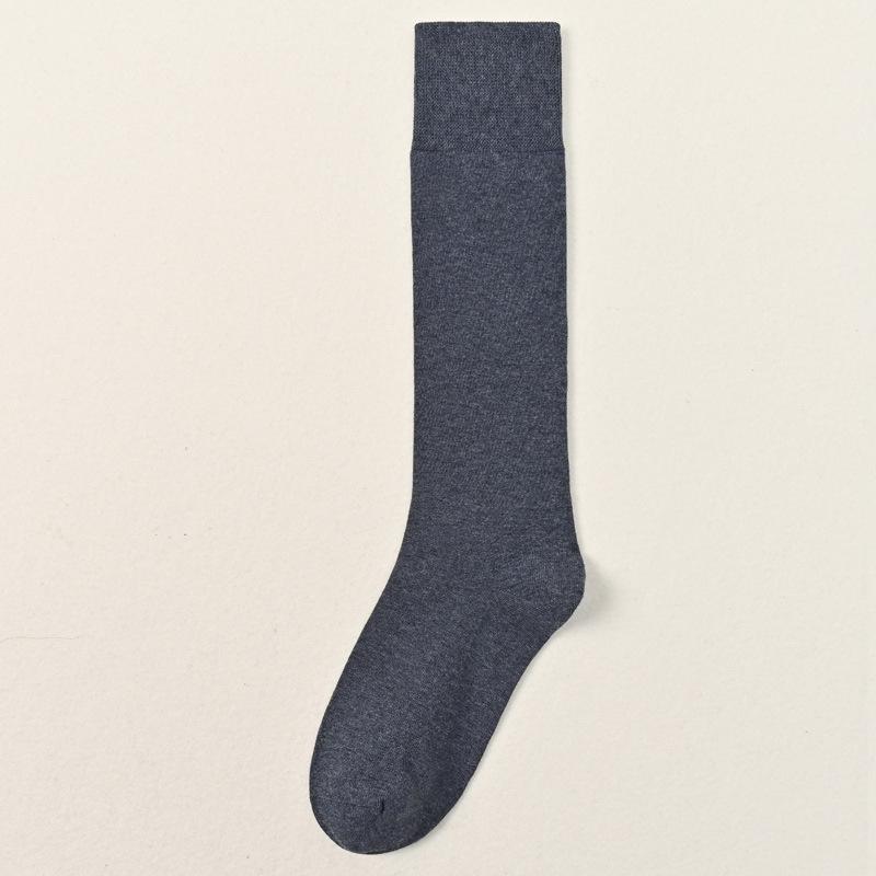 5 Pairs of Men's Autumn and Winter Cotton Boneless Plus Long and Knee Warm Calf Socks