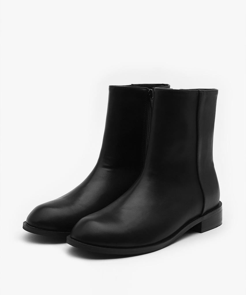 Sappun Madarin Round Ankle Boots (3Cm)