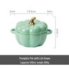 ZISIZ Ceramic Pumpkin Stew Bowl with Lid