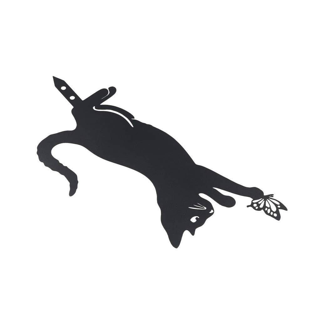 Durable Cat Metal Statues Iron Art Garden Cat Ornaments 6-style Cat Garden Stakes  Lawn Decor