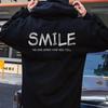 Smile No One Cares How You Feel Women Hoody Sweatshirts Pullovers Unisex Quote Pure Cotton Streetwear Jumper Casual Tops Hoodies