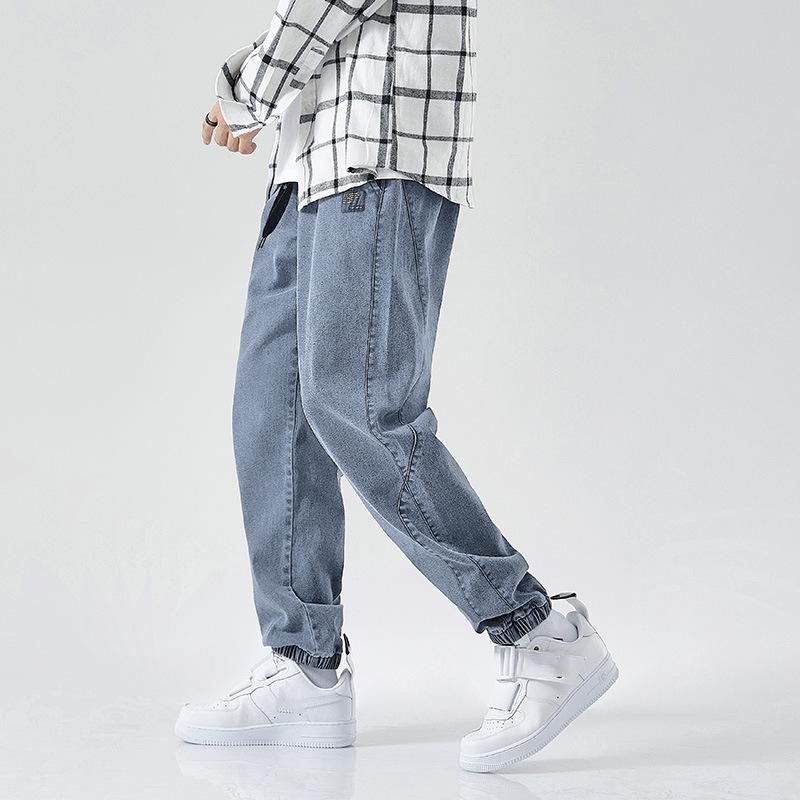Big Size Men's Jogger Jeans 6XL 7XL 8XL Streetwear Black Blue Casual Denim Cargo Pants Stretch Cotton Taper Jeans Baggy Trousers