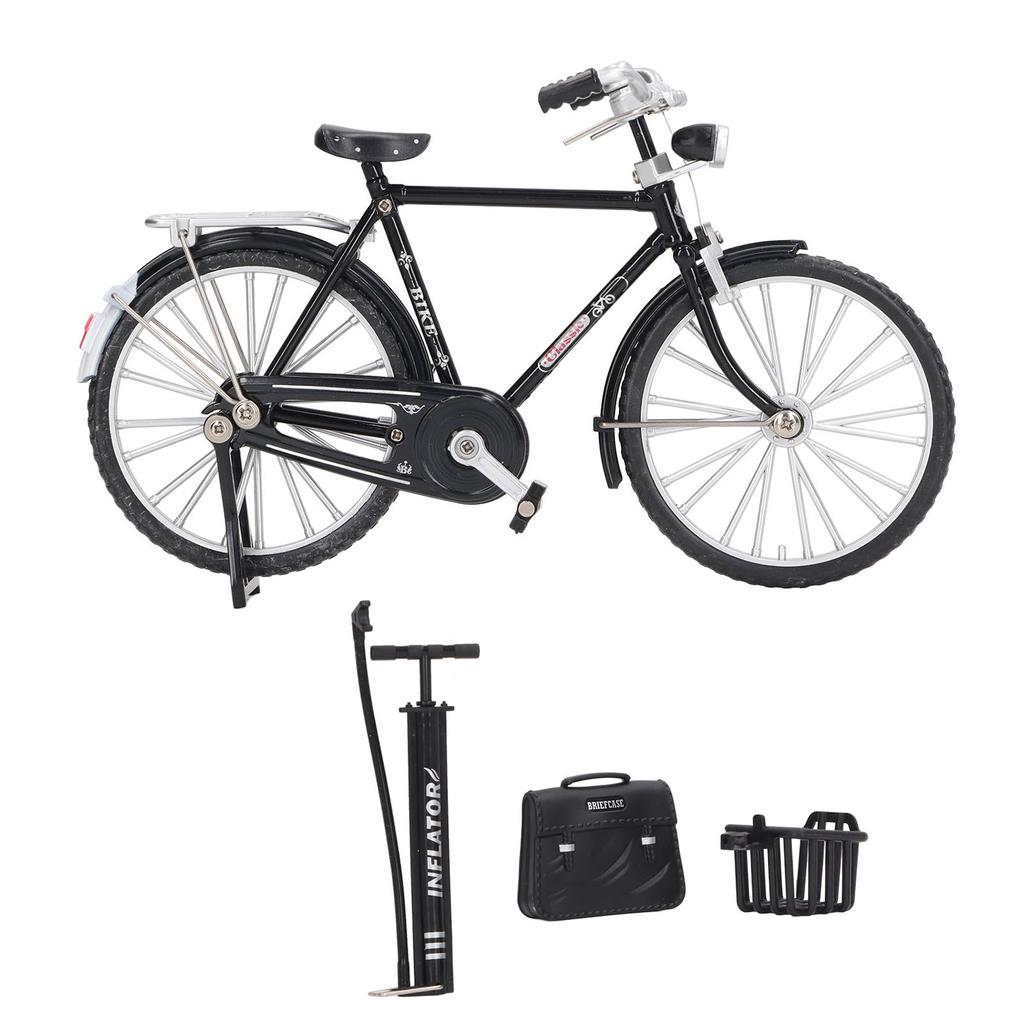 1:10 Alloy Bicycle Model Vintage Miniature Simulation Collection Free Standing Bike Model with