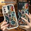 Phone Case: 2D Flat Samsung Galaxy A34 A35 M05 M06 S20 S22 S21 FE Plus 5G Tiered Protective Case, Colorful Texture, Christmas and Halloween Gift