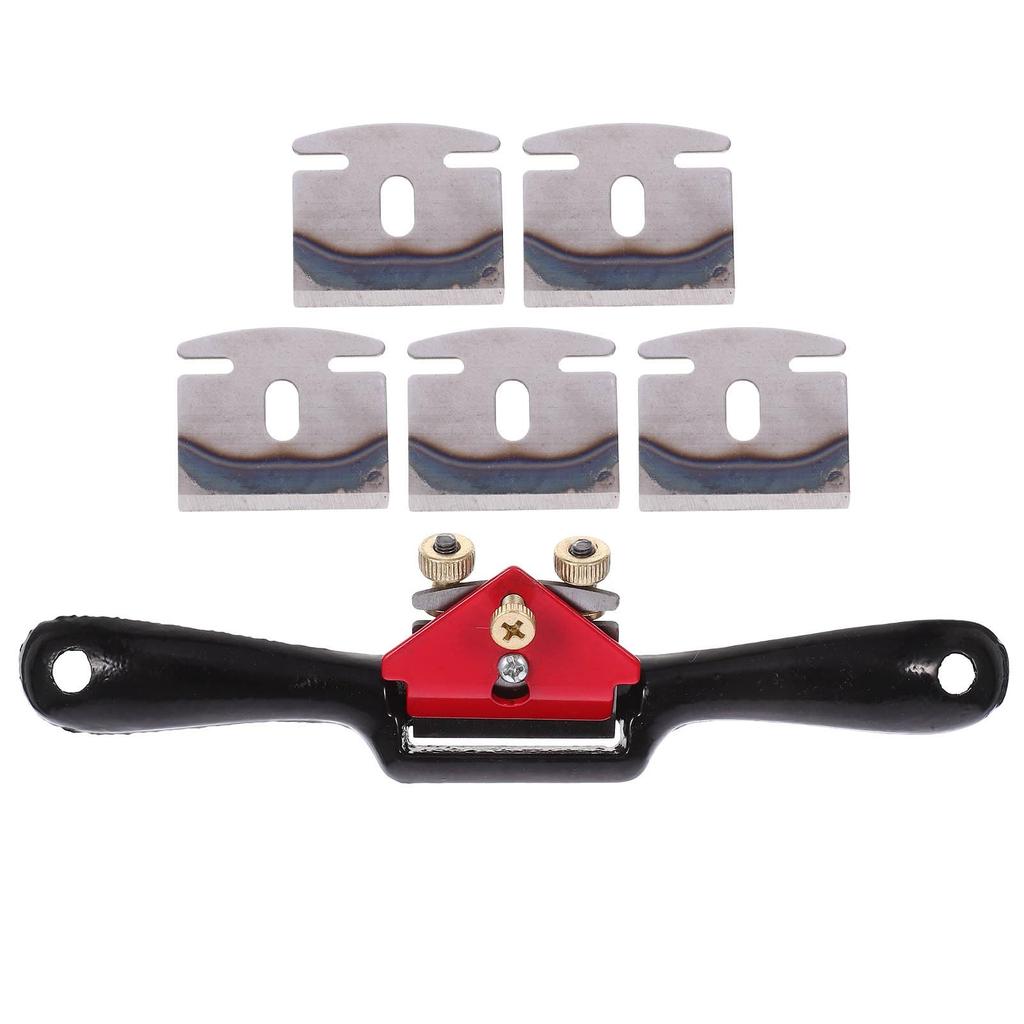 Mobestech Mini Holzbearbeitungs-Fasenwerkzeug Verstellbares Fasenwerkzeug Holzbearbeitung Schneiden Handhobel und Zubehör Hobel 5 Ersatz-Hobelklingen, Hobel, Hobel,