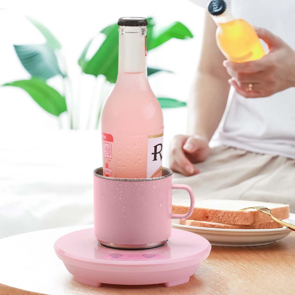 Heating and Cooling Coaster Coffee Tea Beverage Cans Cooler & Warmer for Office Tea Coffee Heater