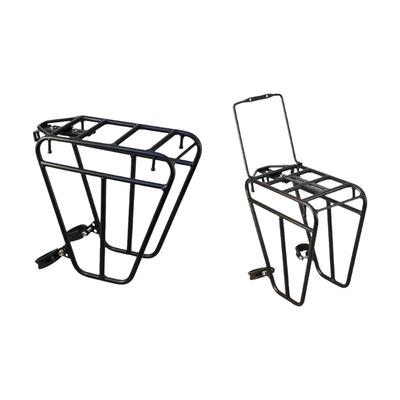 Durability Bicycles Front Fork Rack Adults Carrying Metal Bag Luggage Shelf for Mountain Travel and Shopping