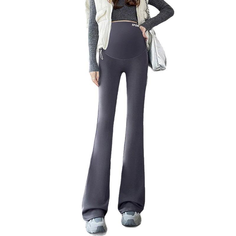 Pregnant women shark leggings wear yoga pants women's autumn and winter pregnant women's sweatpants spring and autumn seamless support pregnancy pants