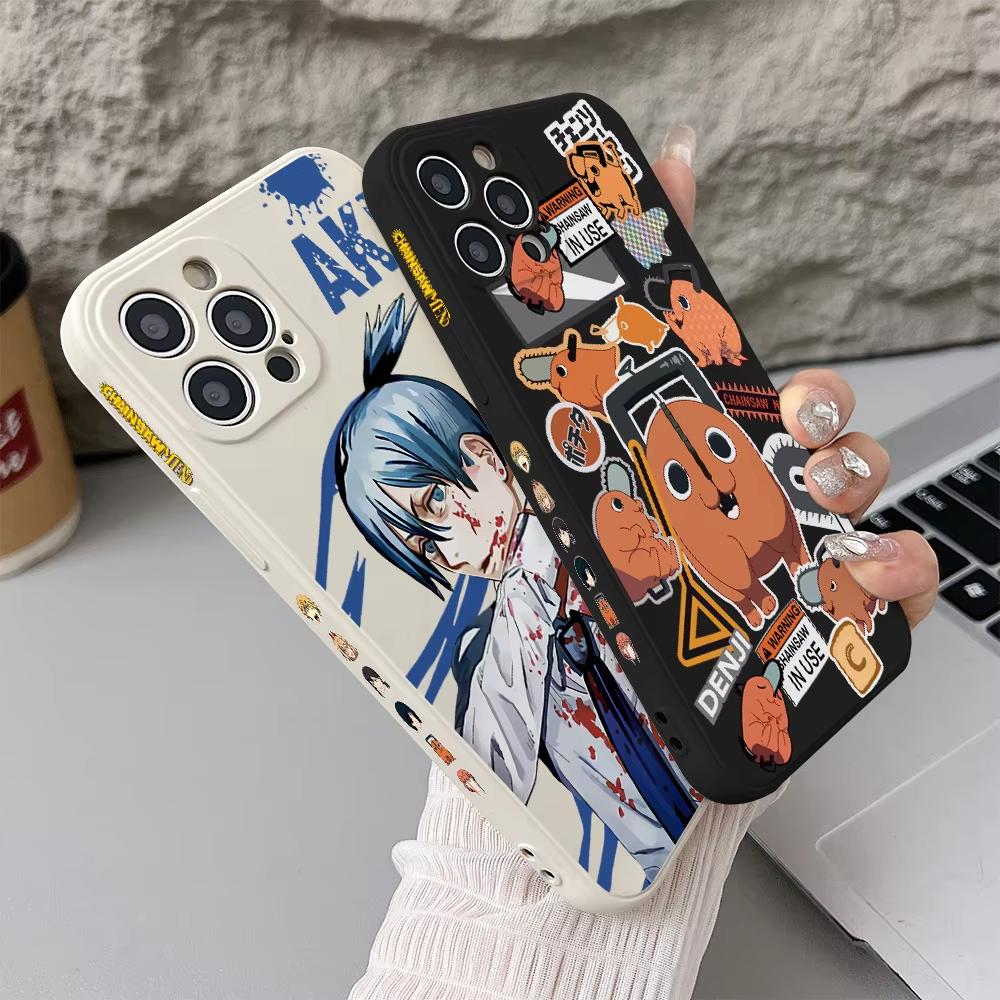 Kettensägenmann Pochita Denji Handyhülle Für iPhone 17 Air 16 e 15 14 13 12 11 Pro Max Plus Mini SE 2020 2022 Weiche TPU-Hülle
