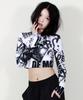 Deumakeu Punk Graphic Crop T-Shirt