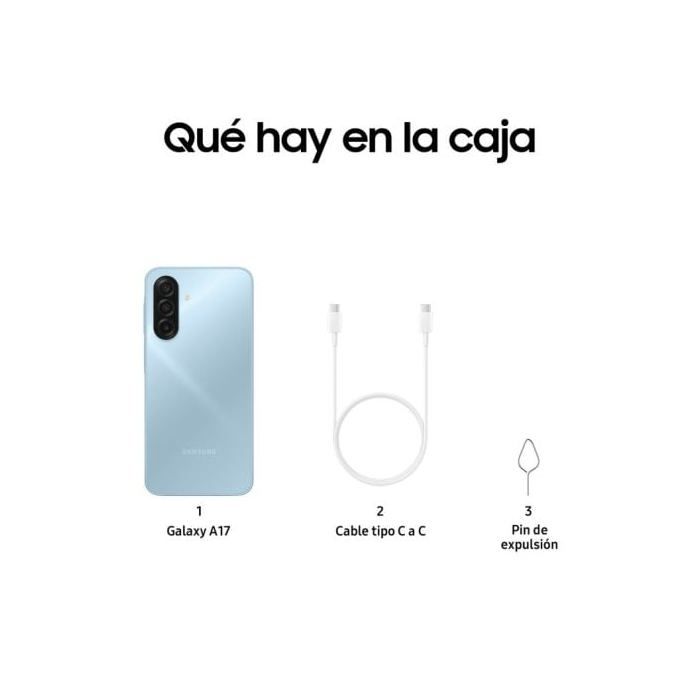 Smartphone Samsung Galaxy A17 LTE 8GB RAM 256GB Super AMOLED 6.7" IP54 5000mAh Azul Claro
