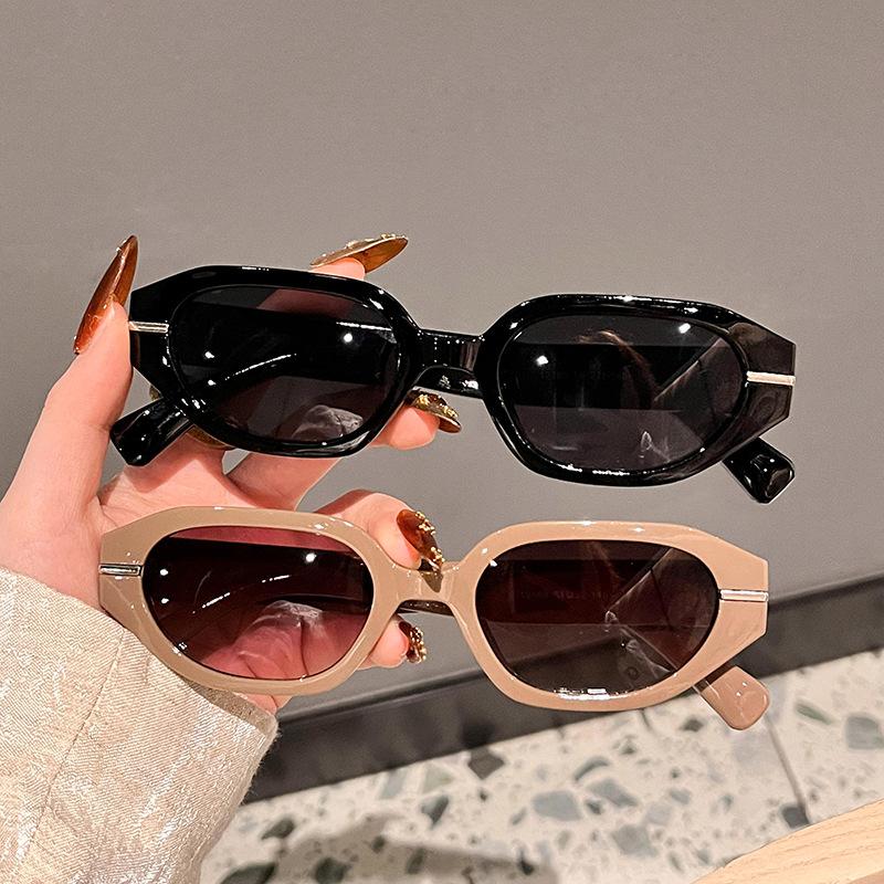 New Retro Irregular Small Frame Sunglasses UV400 Anti UV Fashionable Driving Fishing Sunglasses Personalized Style