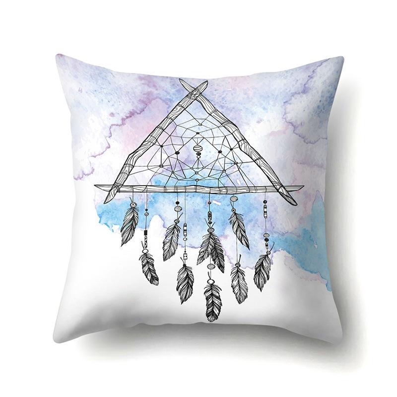 Dreamcatcher Boho Polyester Pillowcase Car Decoration Home Print Bedside Sofa Pillowcase