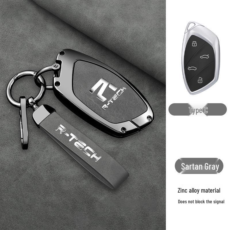 Roewe R7/F7 2023 Premium Schlüsselhülle - Fernbedienungsschale & Schnalle für 22 Modell