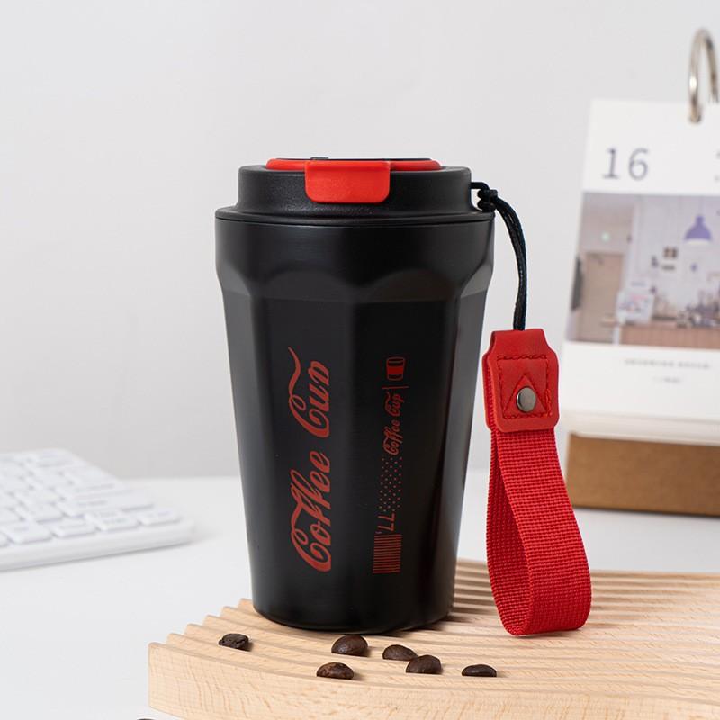 High Value Coffee Cup 316 Stainless Steel Thermal Insulation Cup Portable Outdoor Accompanying Rope Car Cup