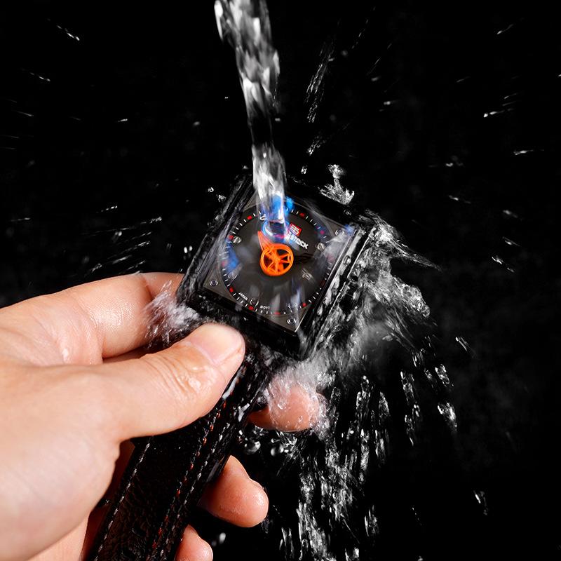 CQ220 Fashionable Men watch strap waterproof glass selection gear second hand quartz watch casual clock gift watches for man