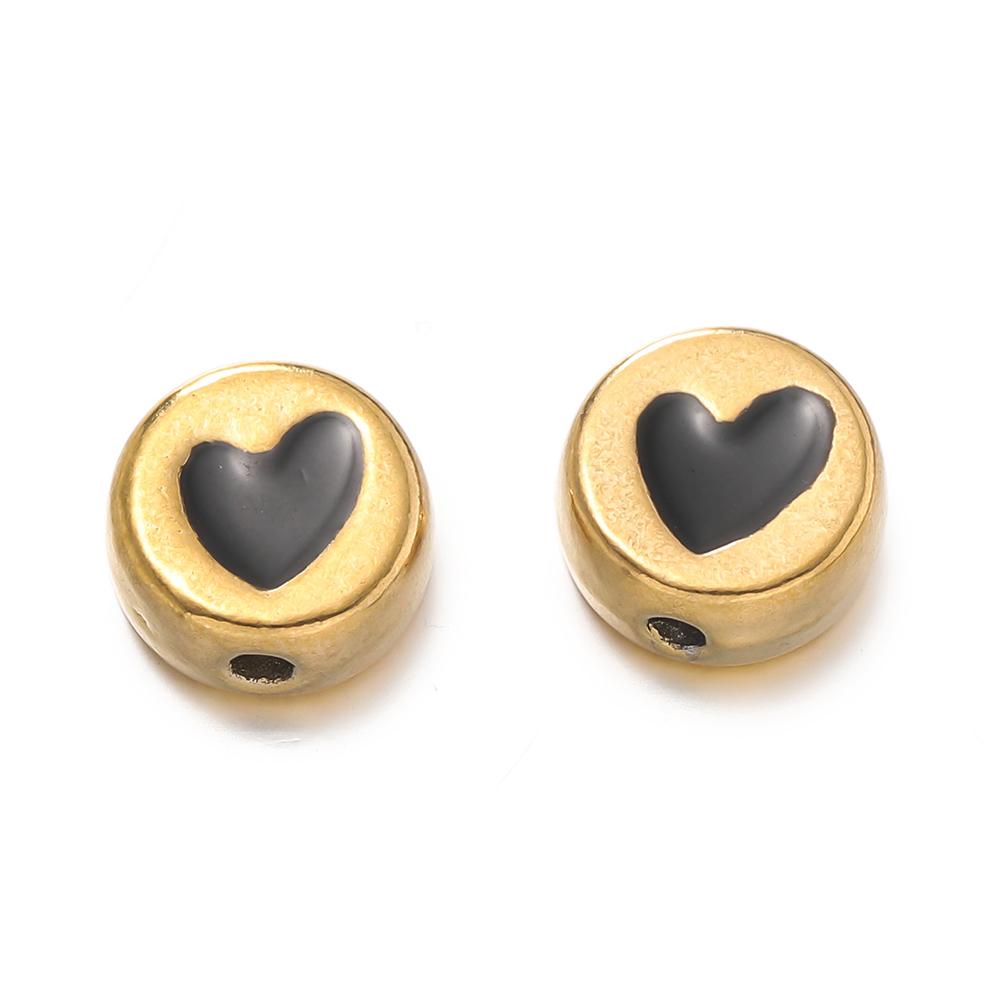 2Pcs/Pack Multicolor Various Shape Stainless Steel Spacer Beads For Handmade DIY Jewelry Making Bracelet Necklace Accessories