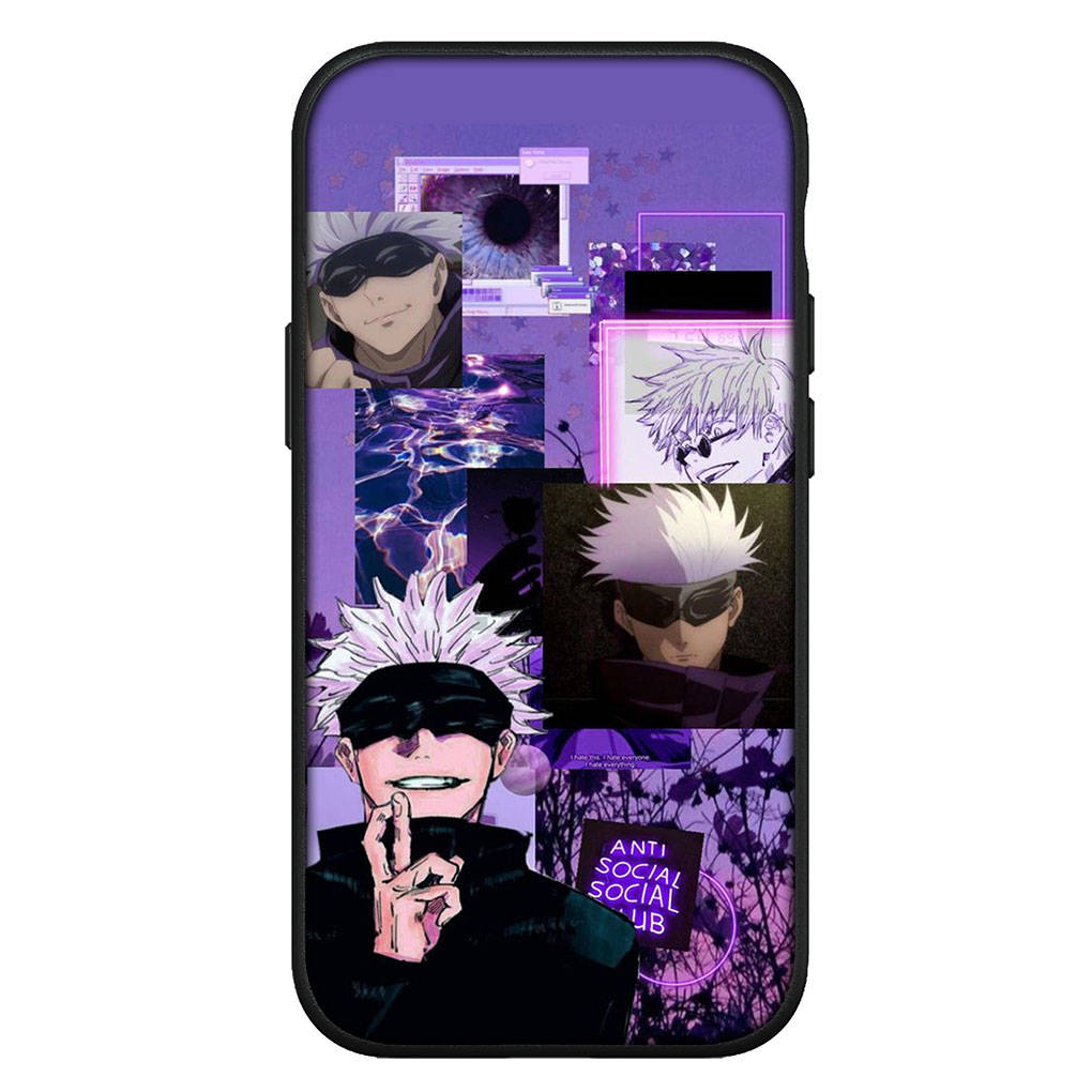 Für iPhone 16 15 Xiaomi Redmi Note 14 13 12 11 Pro Max X 16e Samsung Galaxy S25 S24 S23 Moto OPPO Huawei Jujutsu Comics Gojo Satoru Kaisen Handyhülle