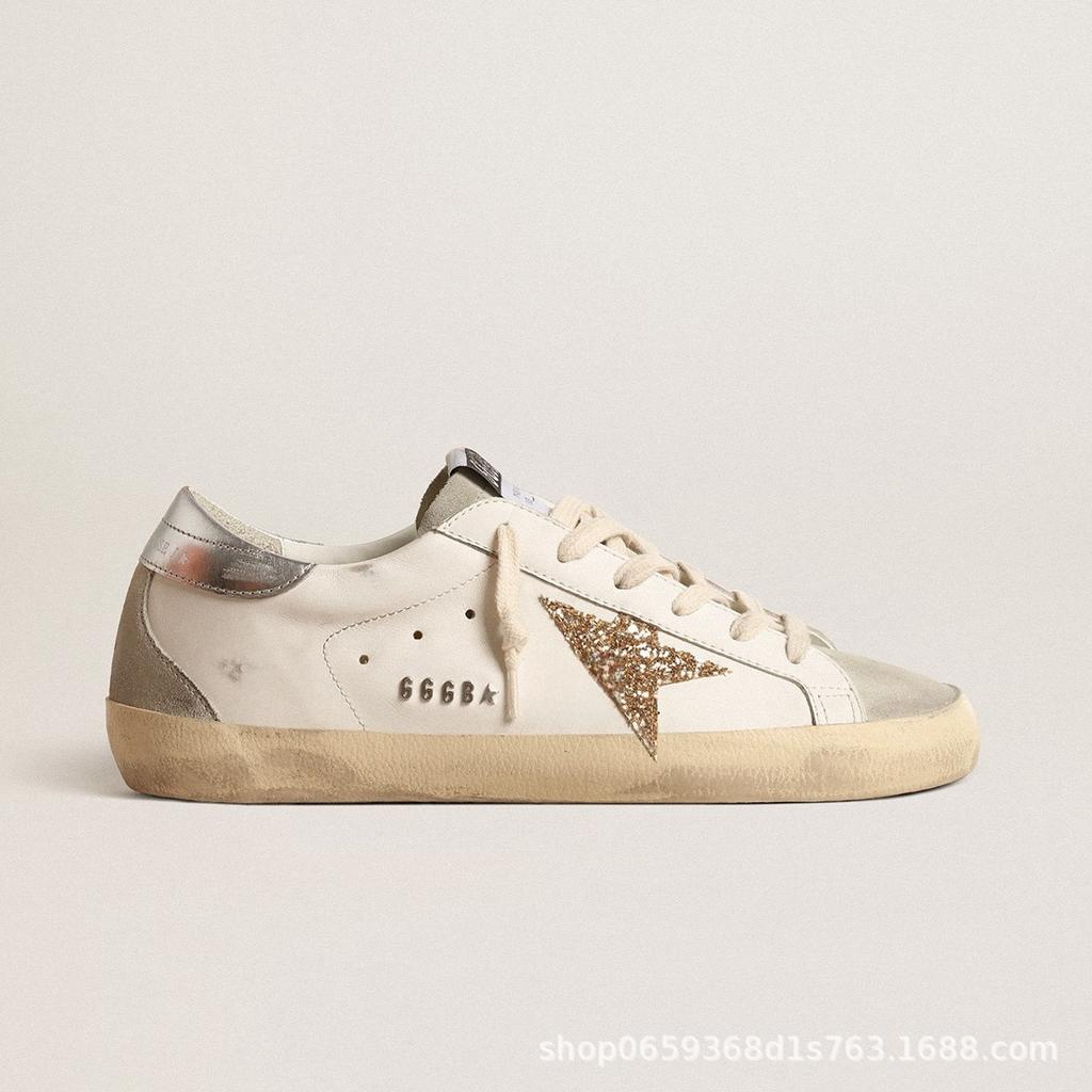 Chaussures décontractées pour hommes et femmes étoiles petites chaussures sales nouvelles polyvalentes chaussures de skate chaussures sales cuir de vachette chaussures blanches