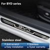 BGY1 Car Stainless Steel Door Sill Scuff Plate For BYD Atto 3 Dolphin Seal Tang F3 Dmi Song Yuan EV 2023 2024 Atto 4 Car Accessories