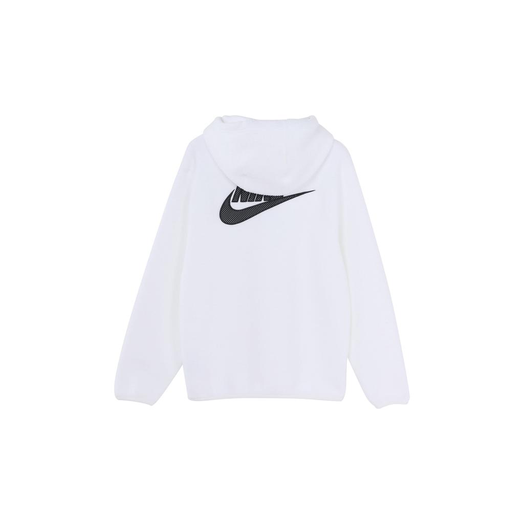 Nike Sportswear Sport Essentials+ Casual Breathable Fleece Hoodie Men Tops White DD5014-100
