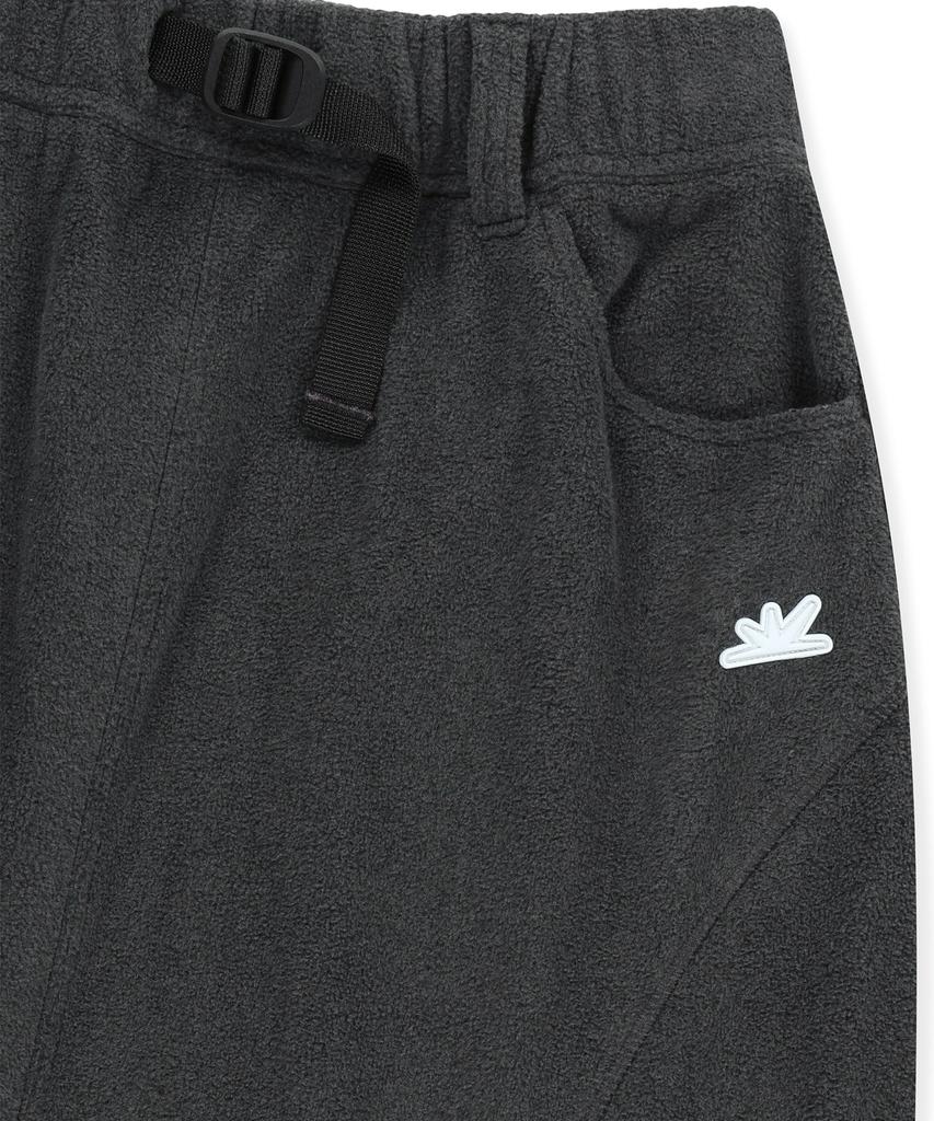 Sseonleobeutueo Fleece Long Skirt Charcoal