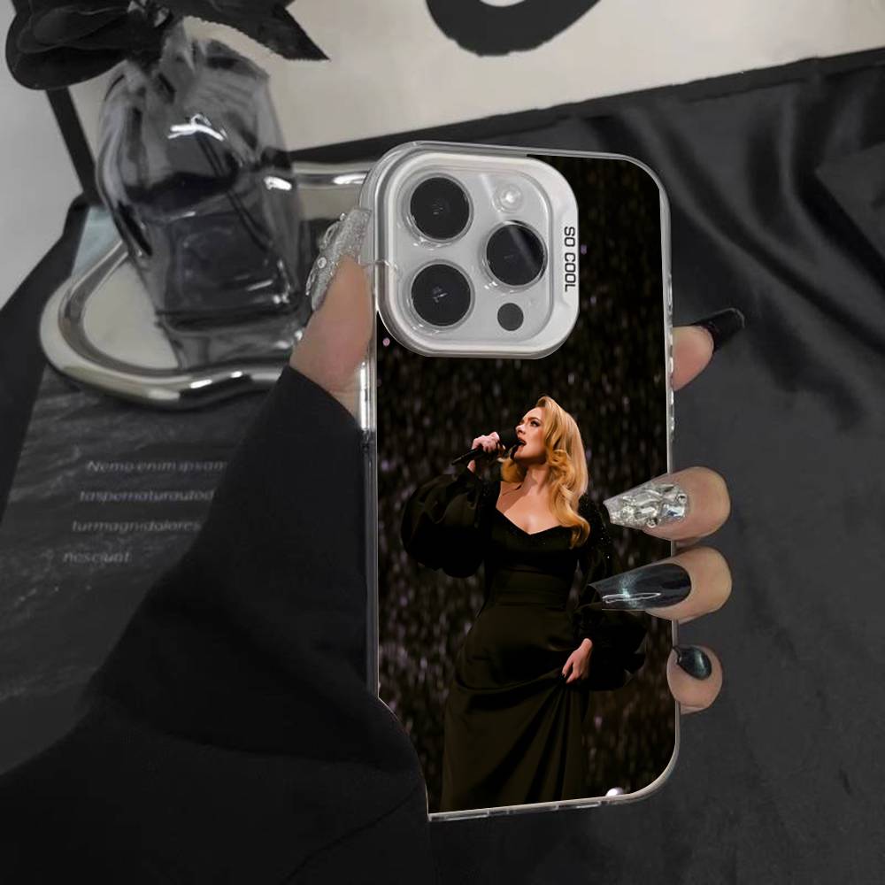 Singer A-Adele Phone Case For iPhone 16,15,14,13,12,11,Pro,XS,Max,Plus,Mini,SE White Candy Matte Shockproof Cover iPhoneXSMax