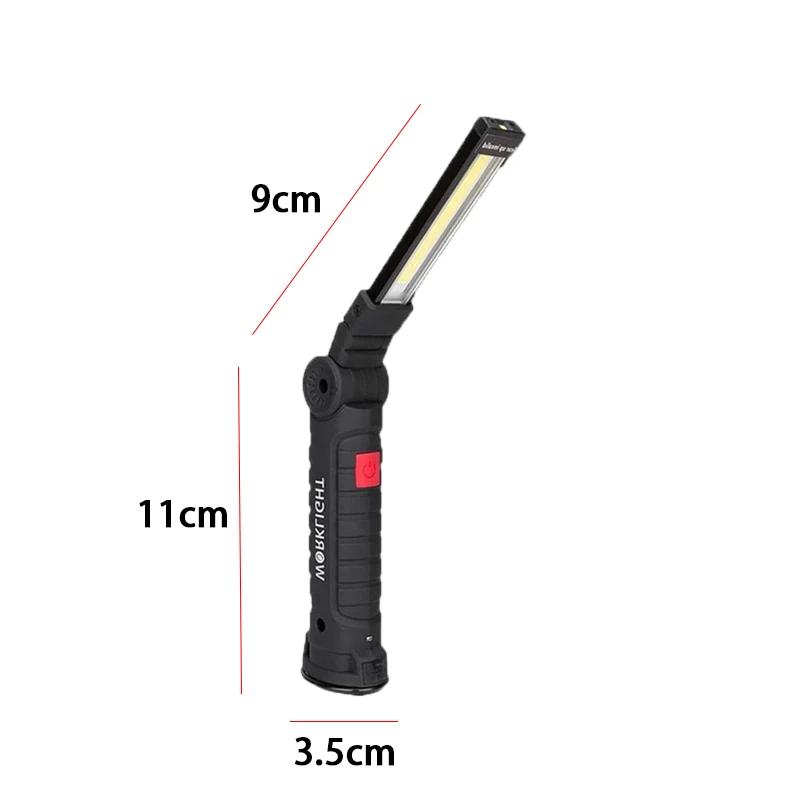New portable COB LED flashlight USB rechargeable work light magnetic lantern pendant light, work light camping flashlight