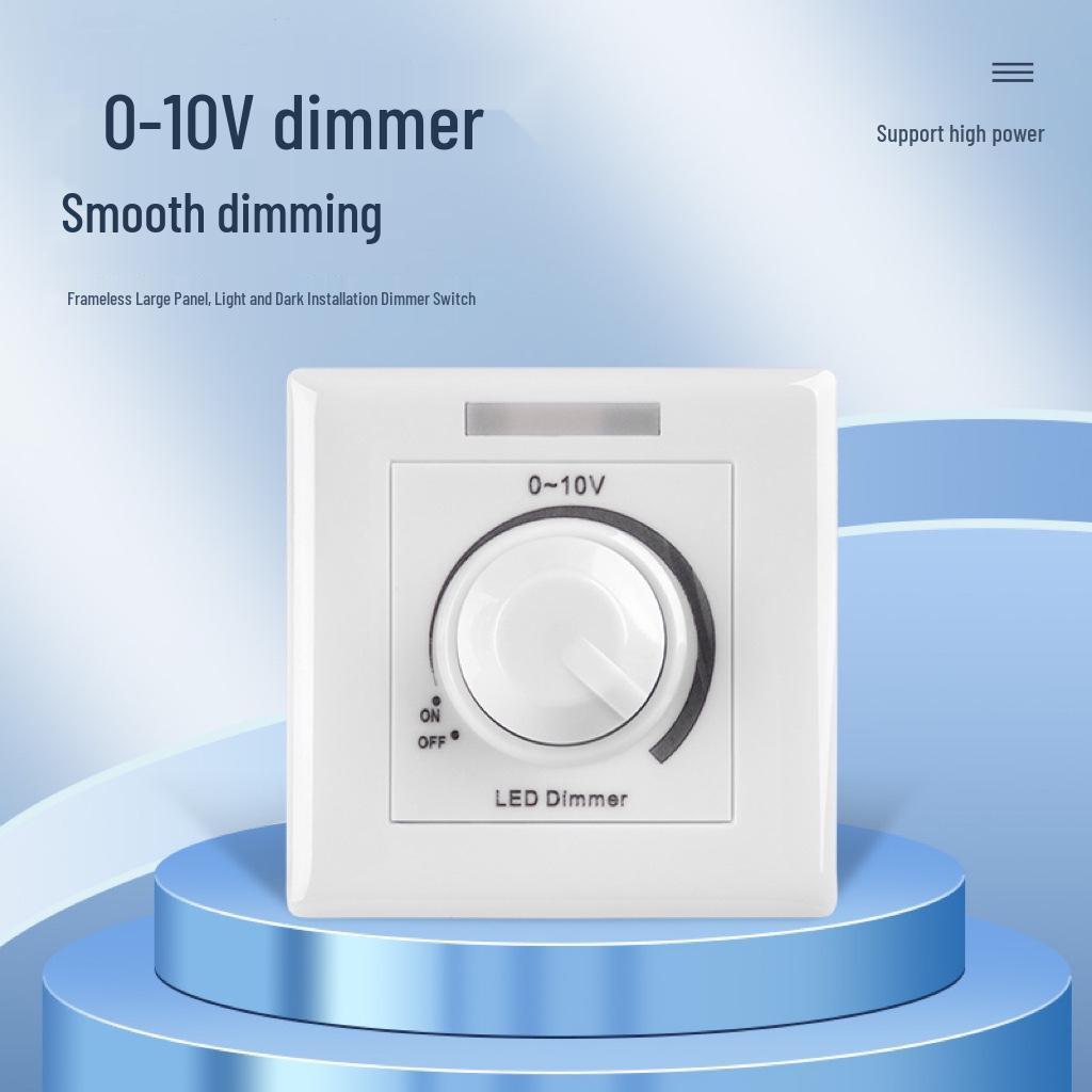 0-10V Stepless Dimmer for Single Color LEDs with Stable, Flicker-Free Operation