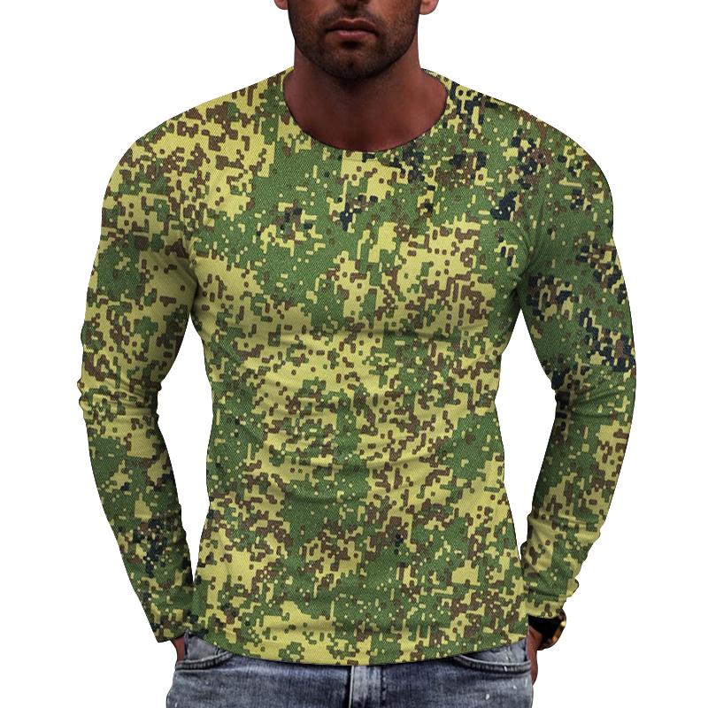 Camouflage Fashion 3D Print T-Shirt Men Women Casual O-Neck Long Sleeve T Shirts Oversized Harajuku Male Tees Tops Man Clothing