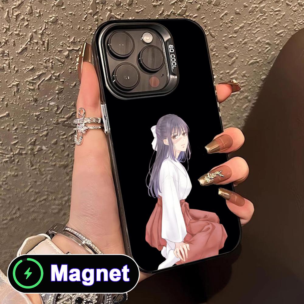 

JJK Utahime Iori Translucent MagSafe Mobile Phone Case for iPhone 17 16 15 14 13 12 11 Air Pro Max Plus Colorful Cover iPhone 11