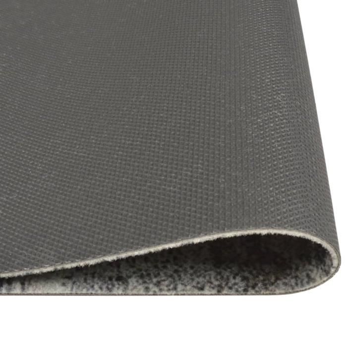 VidaXL Washable Kitchen Rug Concrete Print 60x300 Cm Velvet 136572