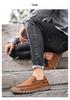 Herren Handgenähte Leder Slipper Loafer - Große Größe Freizeit Fahrerschuhe