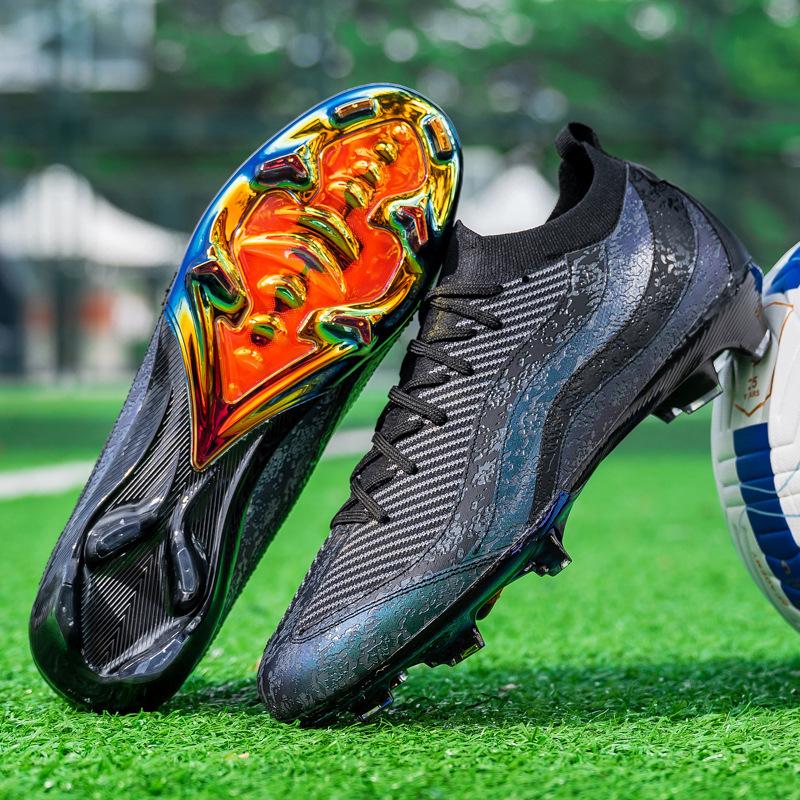 Football shoes electroplated high-end assassin gold sole football training shoes non-slip school season new football shoes 35