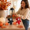 Halloween Pumpkin Flat Car Interior Ornament for Dashboard and Home Shelf Decor