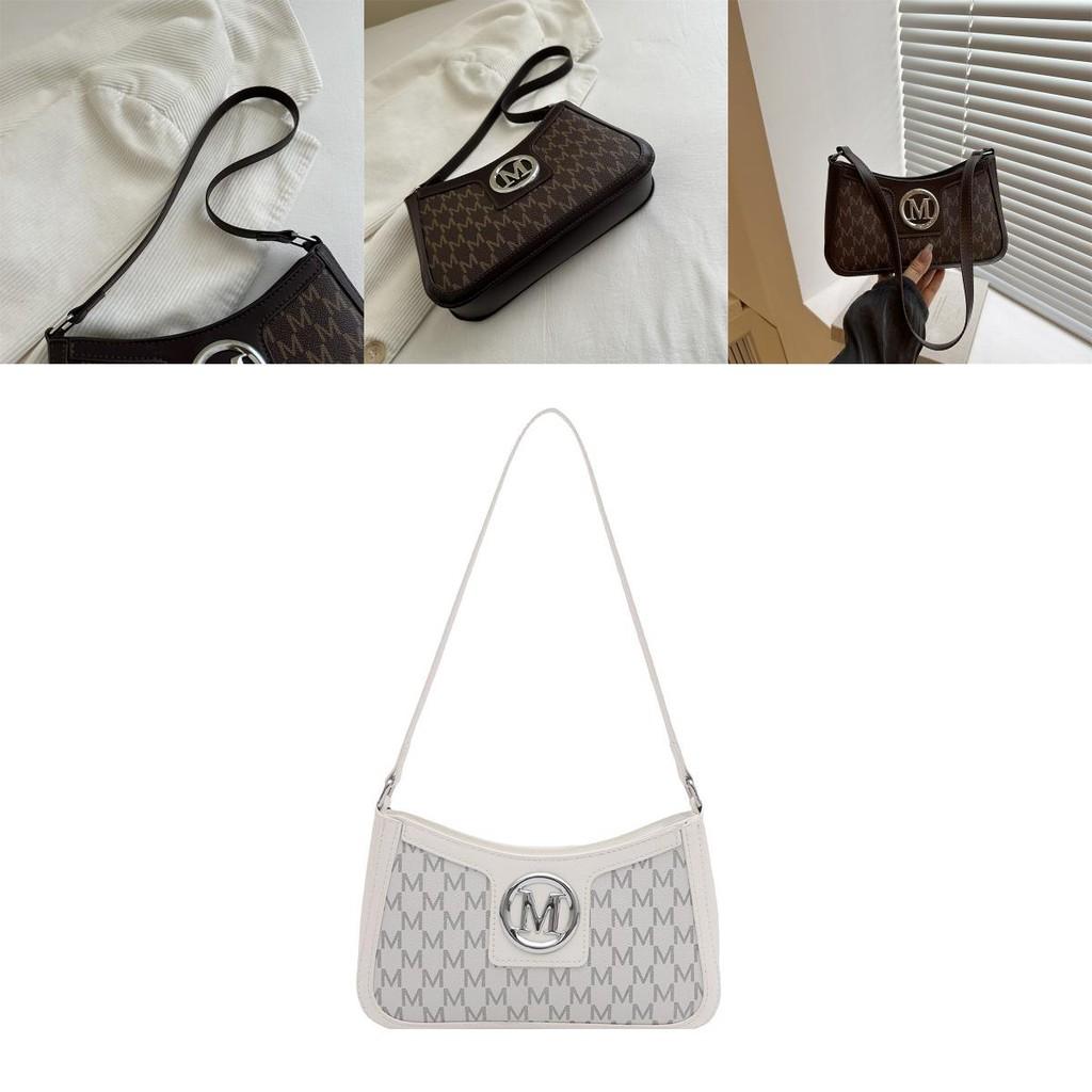 Street Style Pu Small Shoulder Bag With Letter Print For Daily Use