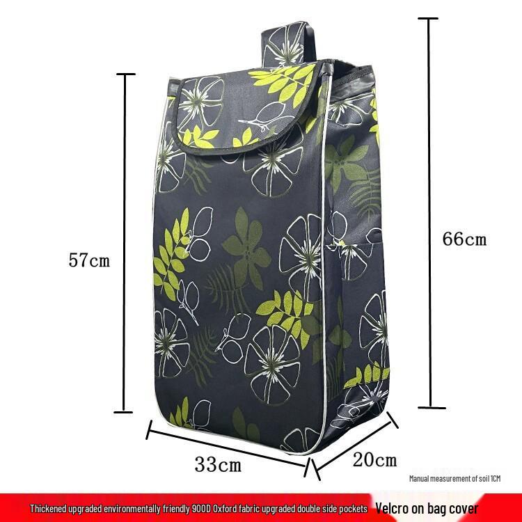 Waterproof Oxford Cloth Shopping Cart Bag – Thickened, Portable, and Durable Handcart Bag