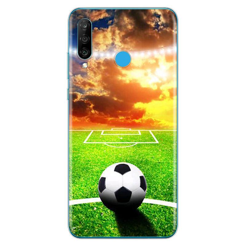 Ich liebe Feuer Fußball weiche TPU Silikonhülle für Huawei P40 P30 P20 Pro P10 P9 P8 Lite E Plus 2019 2017 Telefonhülle