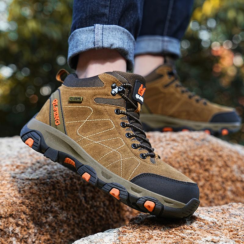 2026 new men's shoes hiking shoes autumn non-slip hiking casual shoes men's outdoor couple travel sports shoes