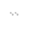 Classic Simple 3mm 4mm 5mm Little Zircon Stud Earrings for Women Luxury Silver Color Stainless Steel Piercing Earring Jewelry