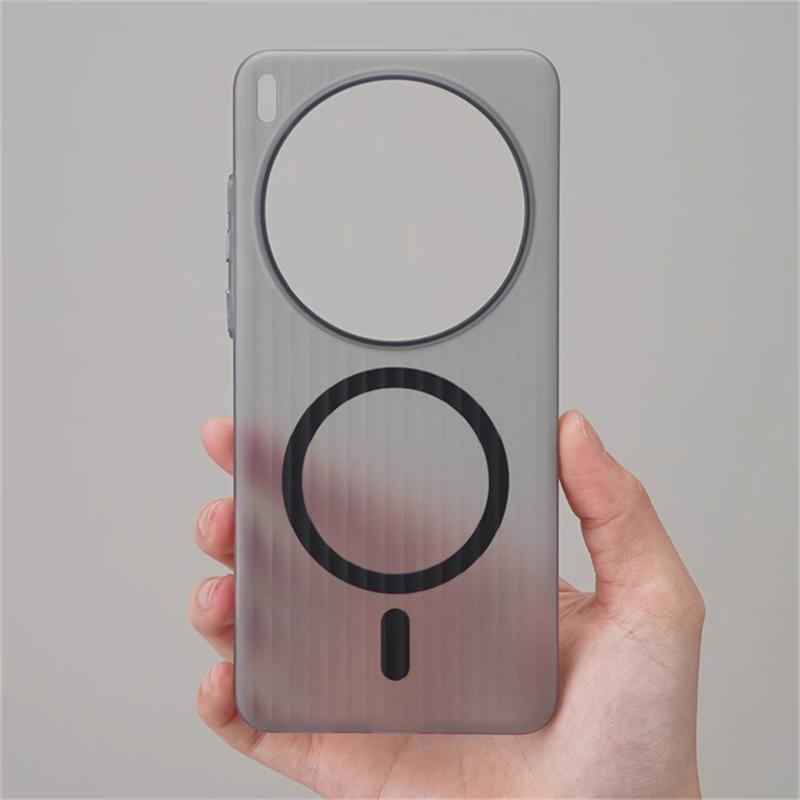 Case For Vivo X300 Ultra X200 Pro Mini X 200 Ultra X100 For MagSafe Magnetic Matte Transparent Luggage Stripe Slim Cover Bumper