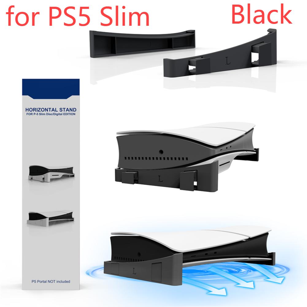 2pcs/set Horizontal Storage Stand for PS5 Slim Digital / Optical Drive Edition Game Console Dock Mount Holder For PS5 Accessory