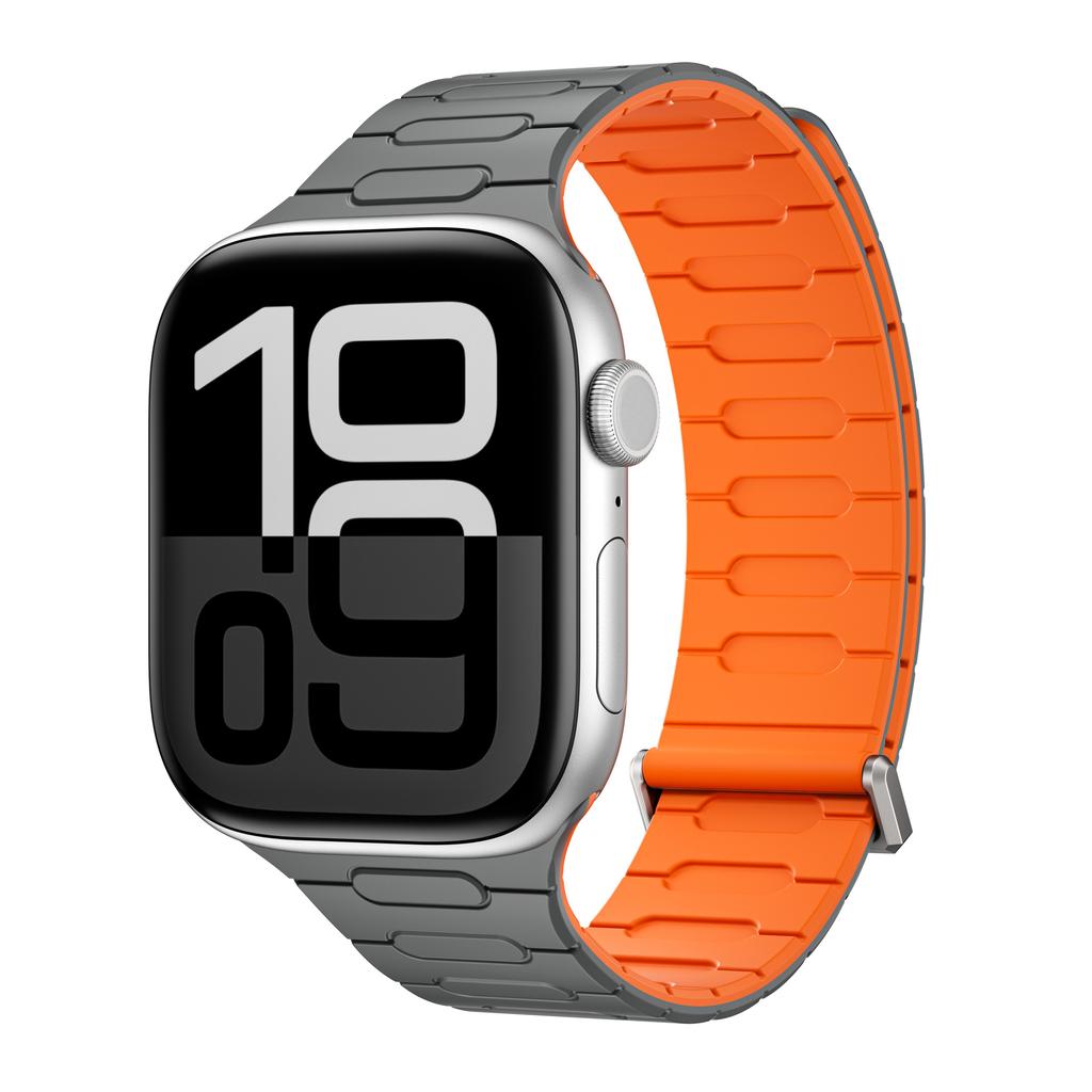 Soft Silicone Magnetic Band for Apple Watch Ultra 2 49mm 46mm 45mm 44mm Loop Strap For Iwatch Series 10 9 8 7 SE 6 5 4 Bracelet