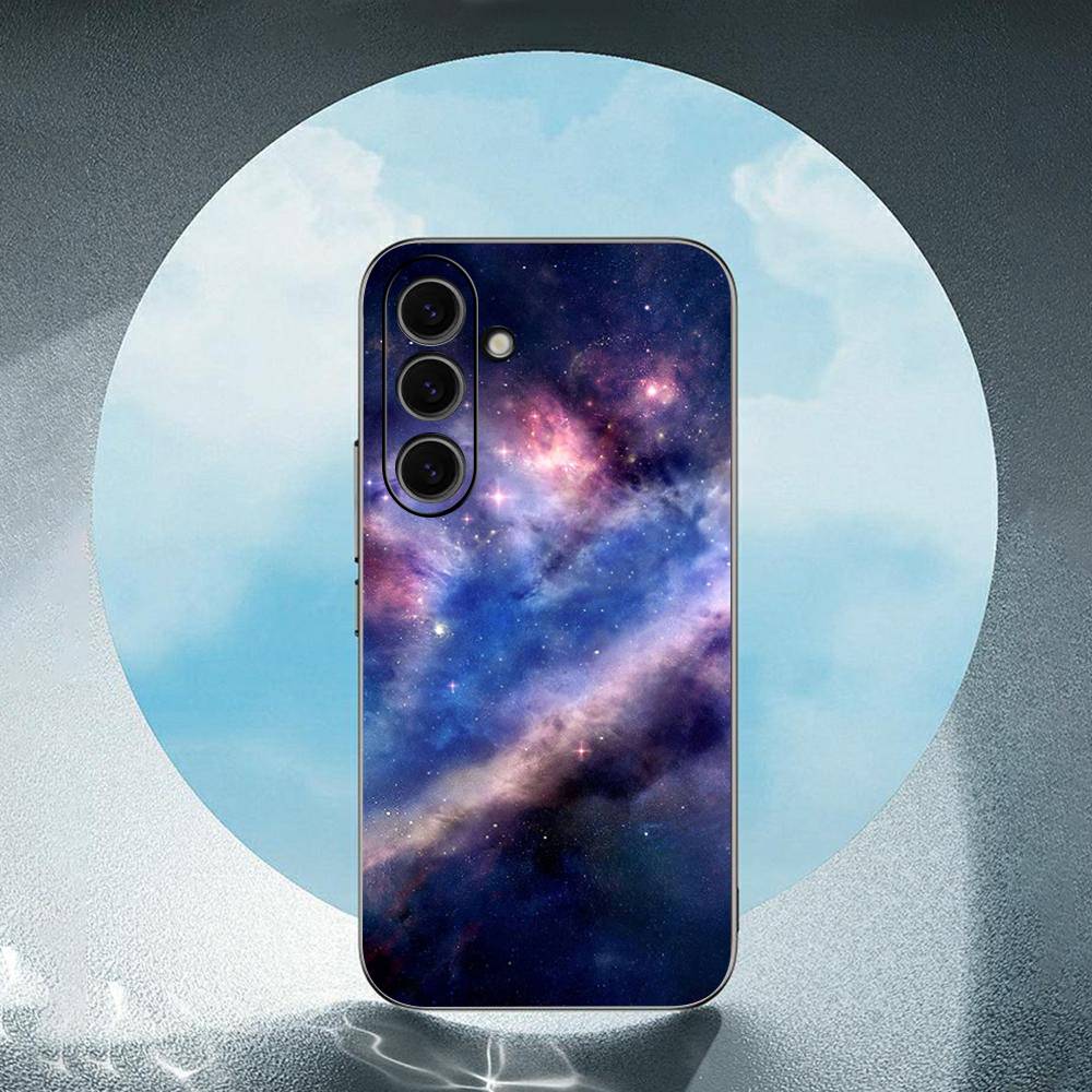 Colorful Space For Samsung Galaxy S23 S24 S25 Ultra S22 Plus S21 Black Soft Case Waterproof Soft Case